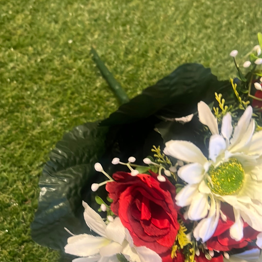 RED GERBERA ROSE MIXED BUNCH