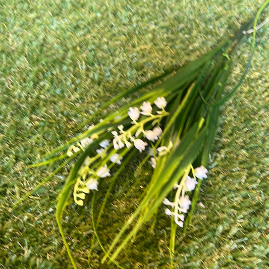 28cm BLUEBELL BUNCH WHITE