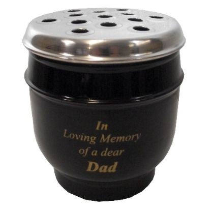 DELUXE METAL GRAVE POT DAD