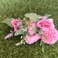 VINTAGE FLOWER BUNCH DARK PINK