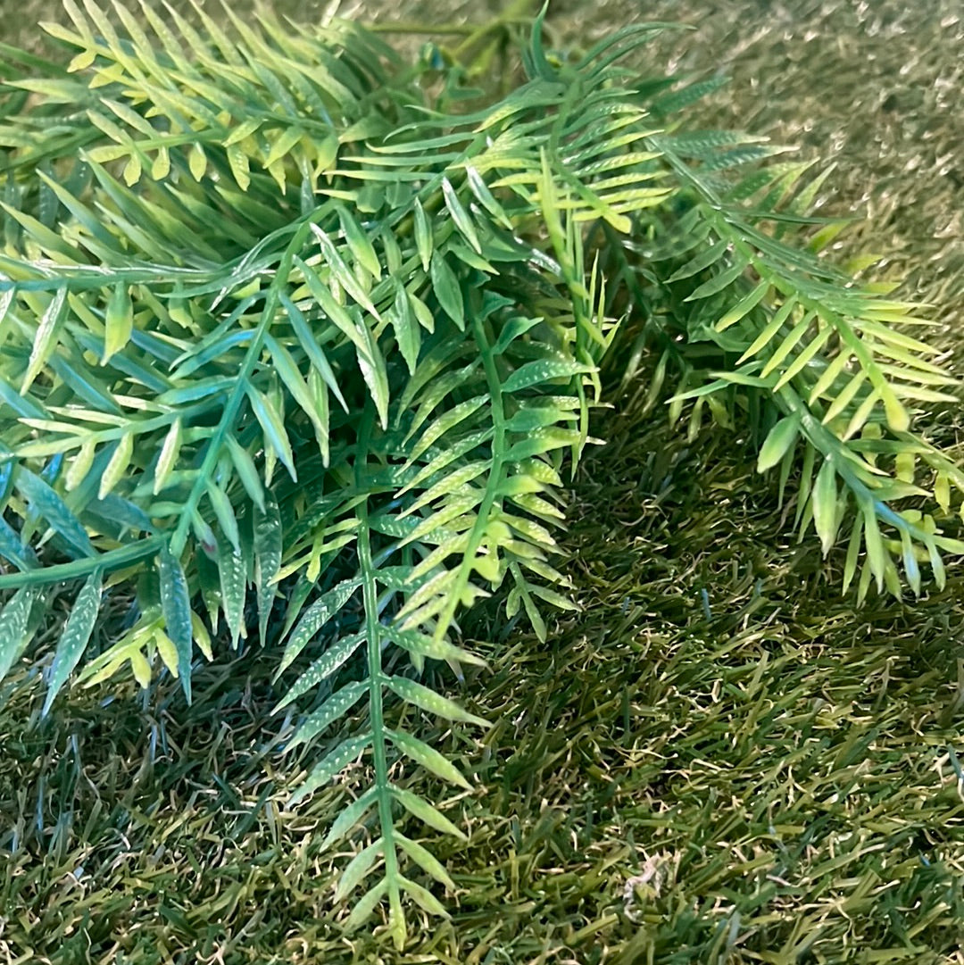 TWO TONE PLASTIC FERN BUSH