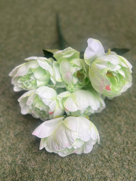 9 HEAD DELUXE PEONY BUNCH GREEN