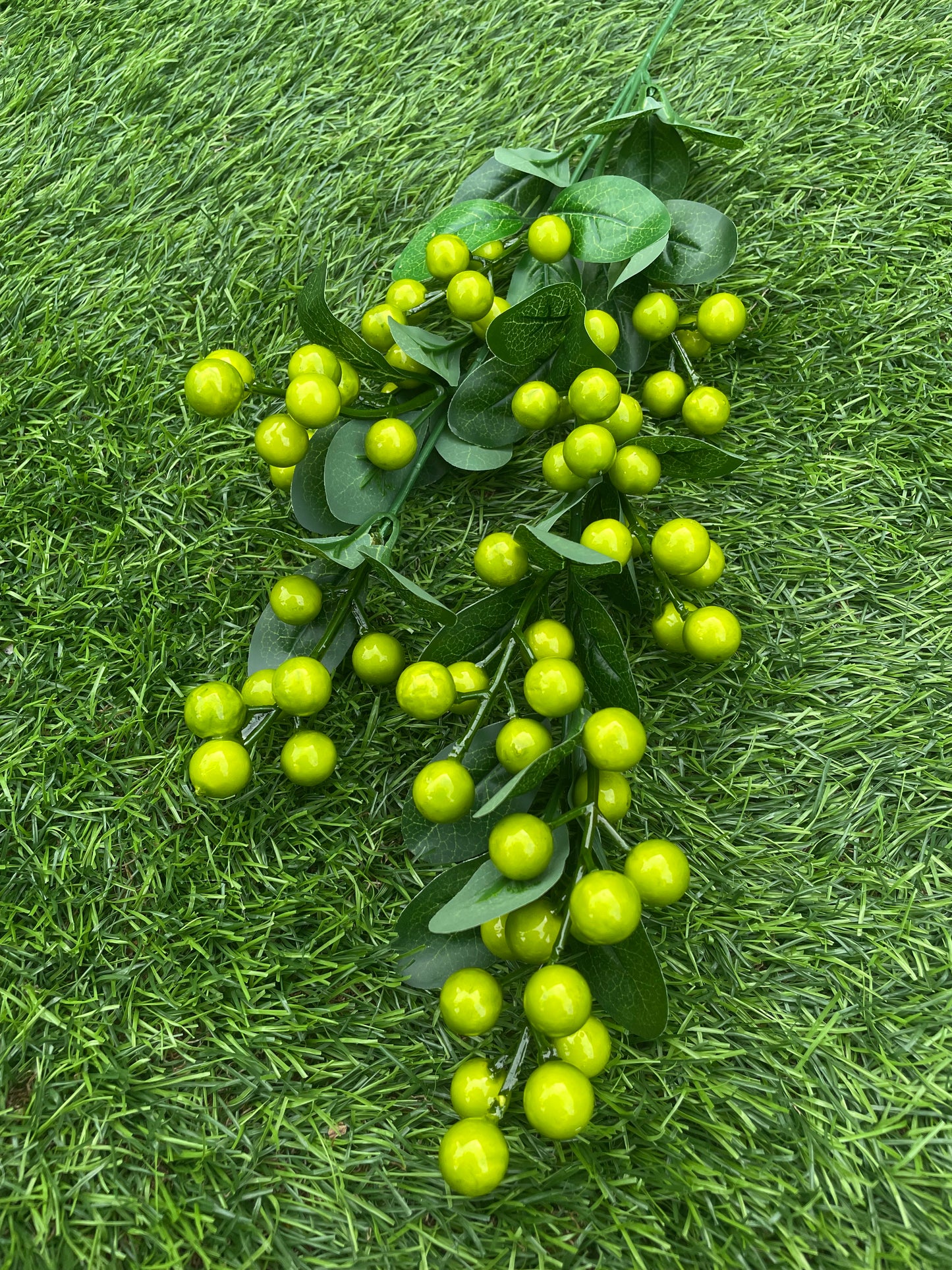 70cm LIME GREEN BERRY BRANCH