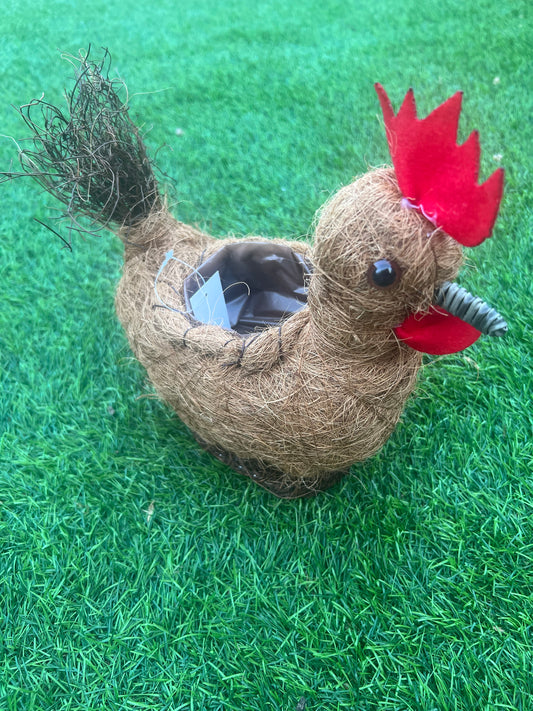 31CM SITTING ROOSTER PLANTER