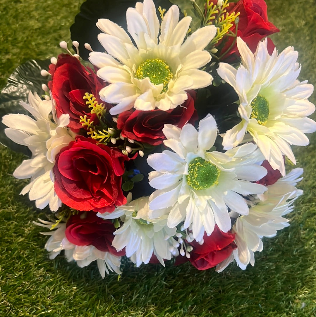 RED GERBERA ROSE MIXED BUNCH