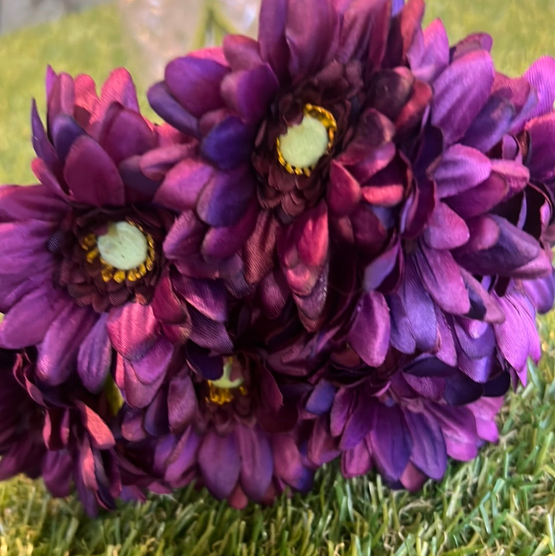 PURPLE LONG STEM GERBERA BUNCH