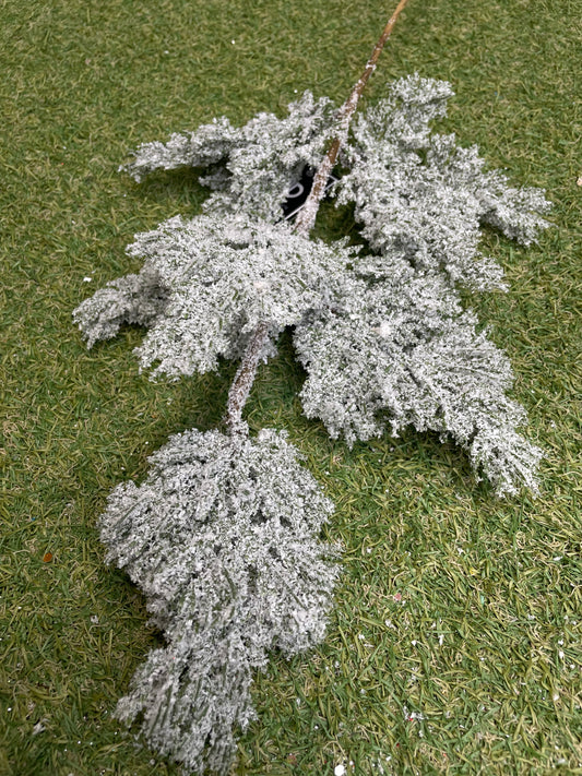 60cm SUPER FROSTED SNOWY FERN