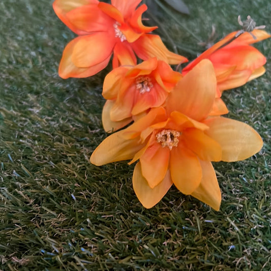 BABY WATER LILY LONG STEM ORANGE