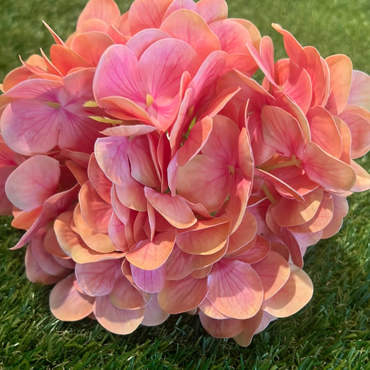 REAL LOOK/TOUCH DELUXE SINGLE HYDRANGEA PEACH