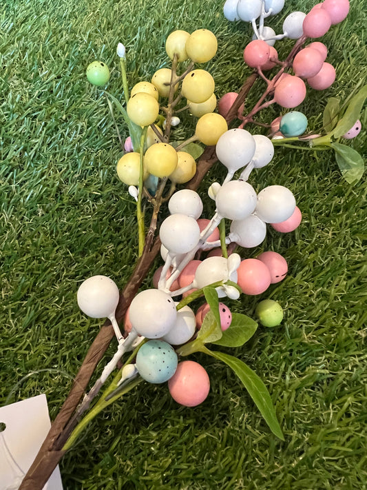 56cm LARGE MIXED MINI EGG BRANCH