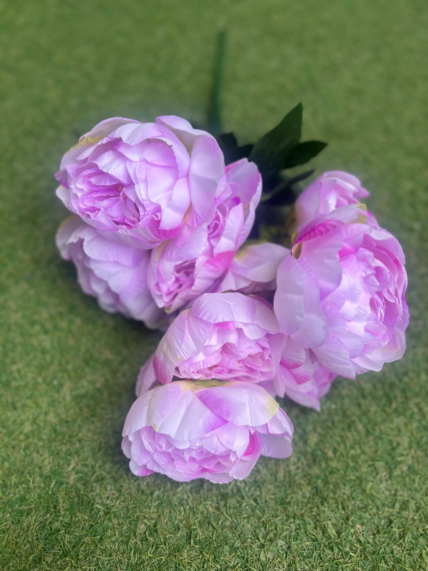 9 HEAD DELUXE PEONY BUNCH LILAC