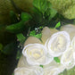 41cm 24 HEAD ROSEBUD BUNCH IVORY