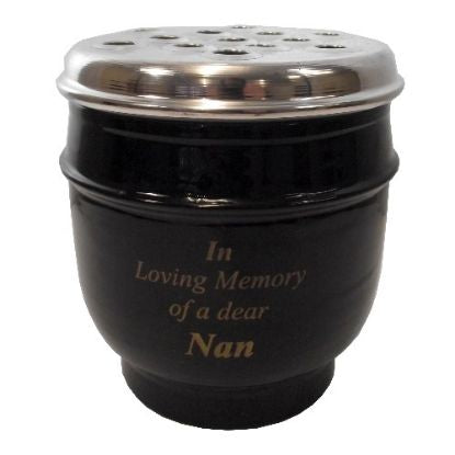 DELUXE METAL GRAVE POT NAN