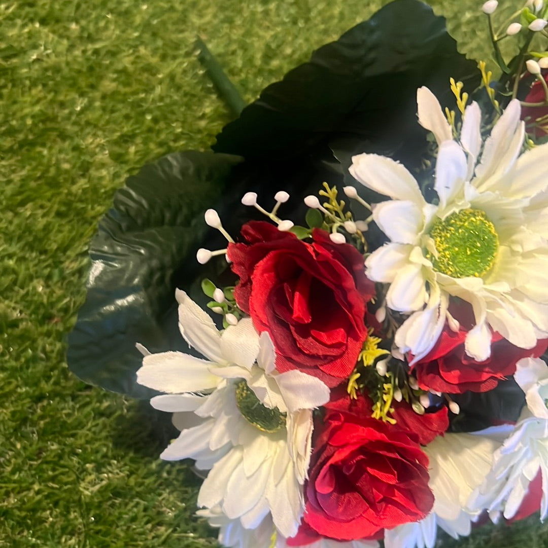 RED GERBERA ROSE MIXED BUNCH