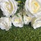 44cm REAL LOOK ROSE BUNCH IVORY