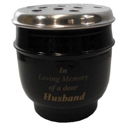 DELUXE METAL GRAVE POT HUSBAND