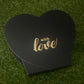 BLACK ‘ WITH LOVE ‘ FLOWER BOX 19.5cm