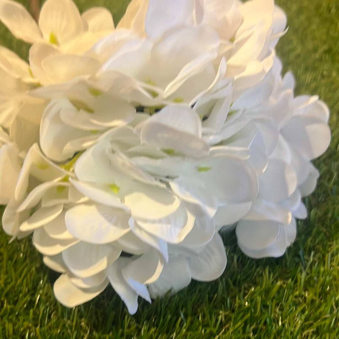 REAL LOOK/TOUCH DELUXE SINGLE HYDRANGEA WHITE