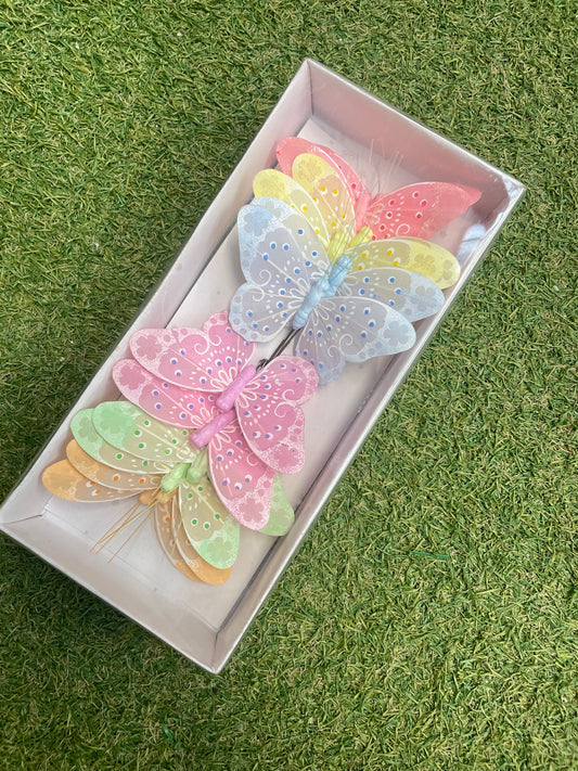 PASTEL BUTTERFLIES PK12