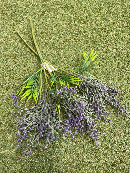 PURPLE MINI BERRY FOLIAGE BUNCH