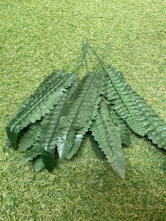 36CM BOSTON FERN 12 STEMS DARK GREEN