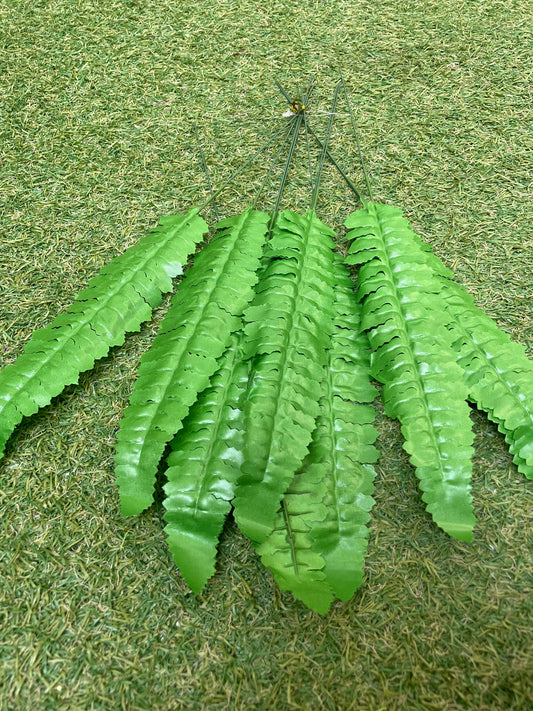 36CM BOSTON FERN 12 STEMS LIGHT GREEN