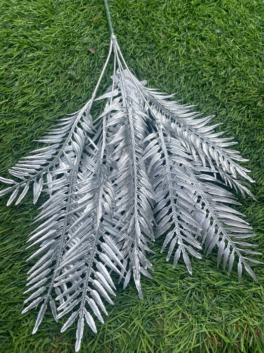 METALLIC FERN BUSH SILVER