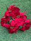 45CM VELVET POINSETTIA BUNCH