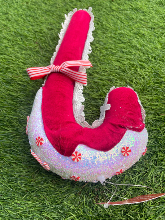 35cm DELUXE VELVET CANDY CANE