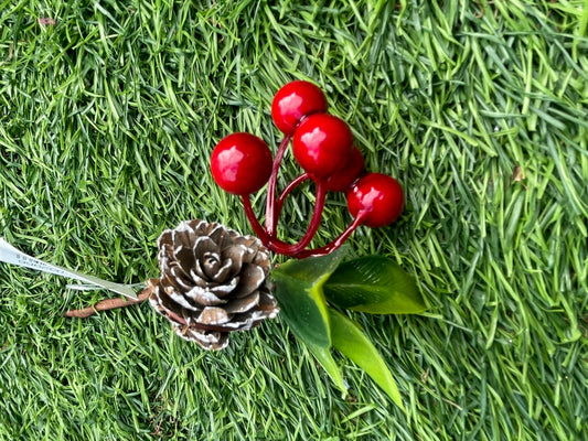 NATURAL BERRY CONE PICK