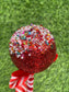 RED GLITTER TOP BOW LOLLIPOP