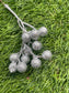 17cm PK20 SILVER GLITTER MINI BERRY PICKs