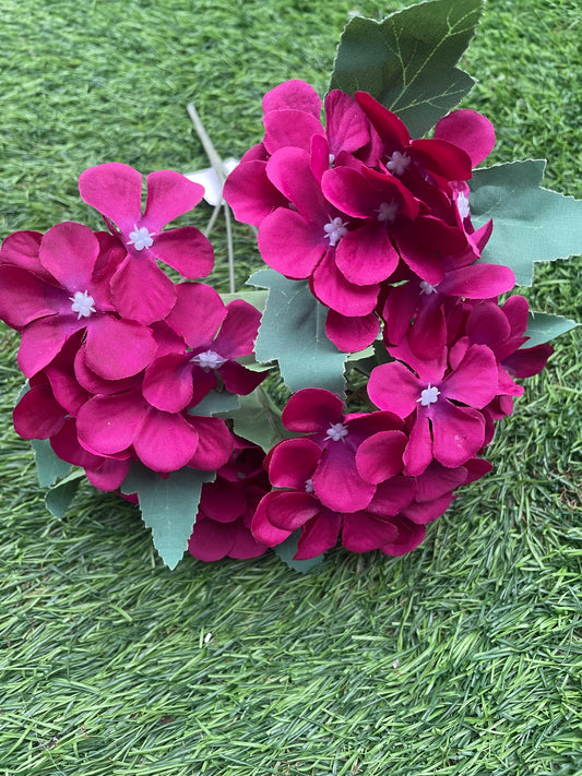 29cm SOFT HYDRANGEA MAGENTA / FUCHSIA