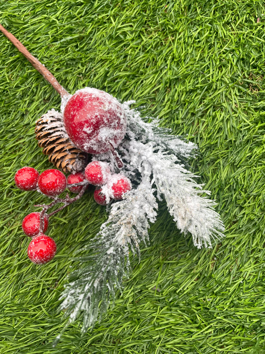 SNOWY APPLE SPRUCE PICK