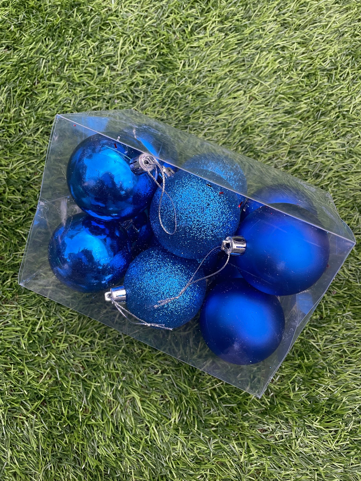 PK12 ROYAL BLUE MIX BAUBLES