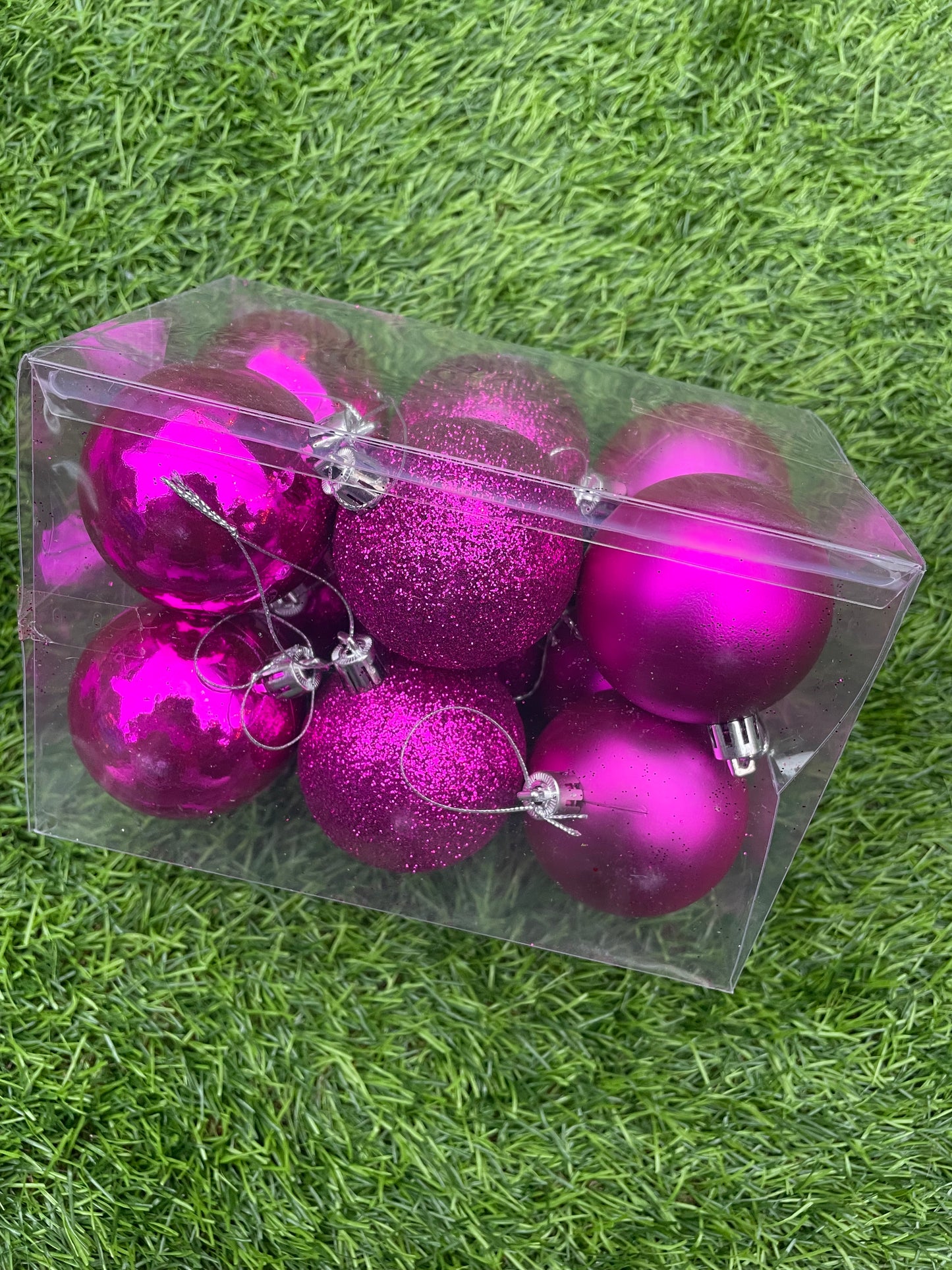 PK12 FUCHSIA MIX BAUBLES