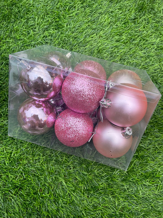 PK12 BABY PINK MIX BAUBLES