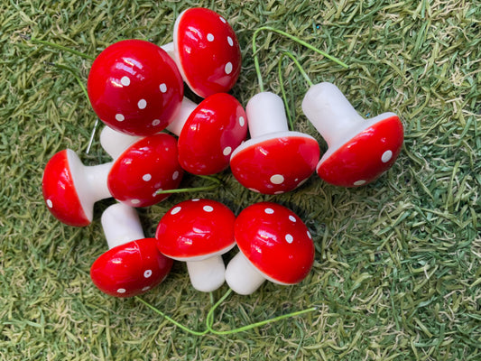 MINI MUSHROOM TOADSTOOL 10 PACK