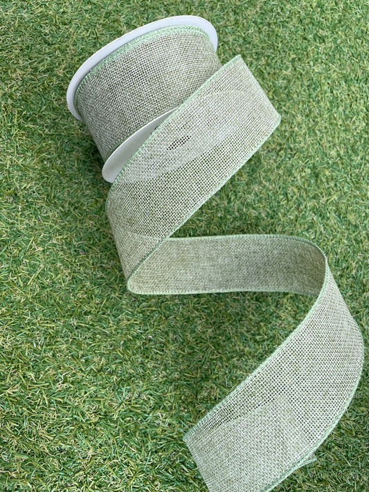 JUTE RIBBON 10METER OLIVE/SAGE