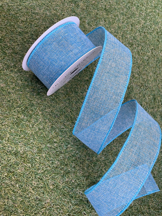 JUTE RIBBON 10METER BLUE