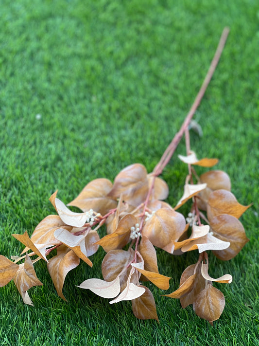 80cm DELUXE NOAH LEAF BRANCH ORANGE