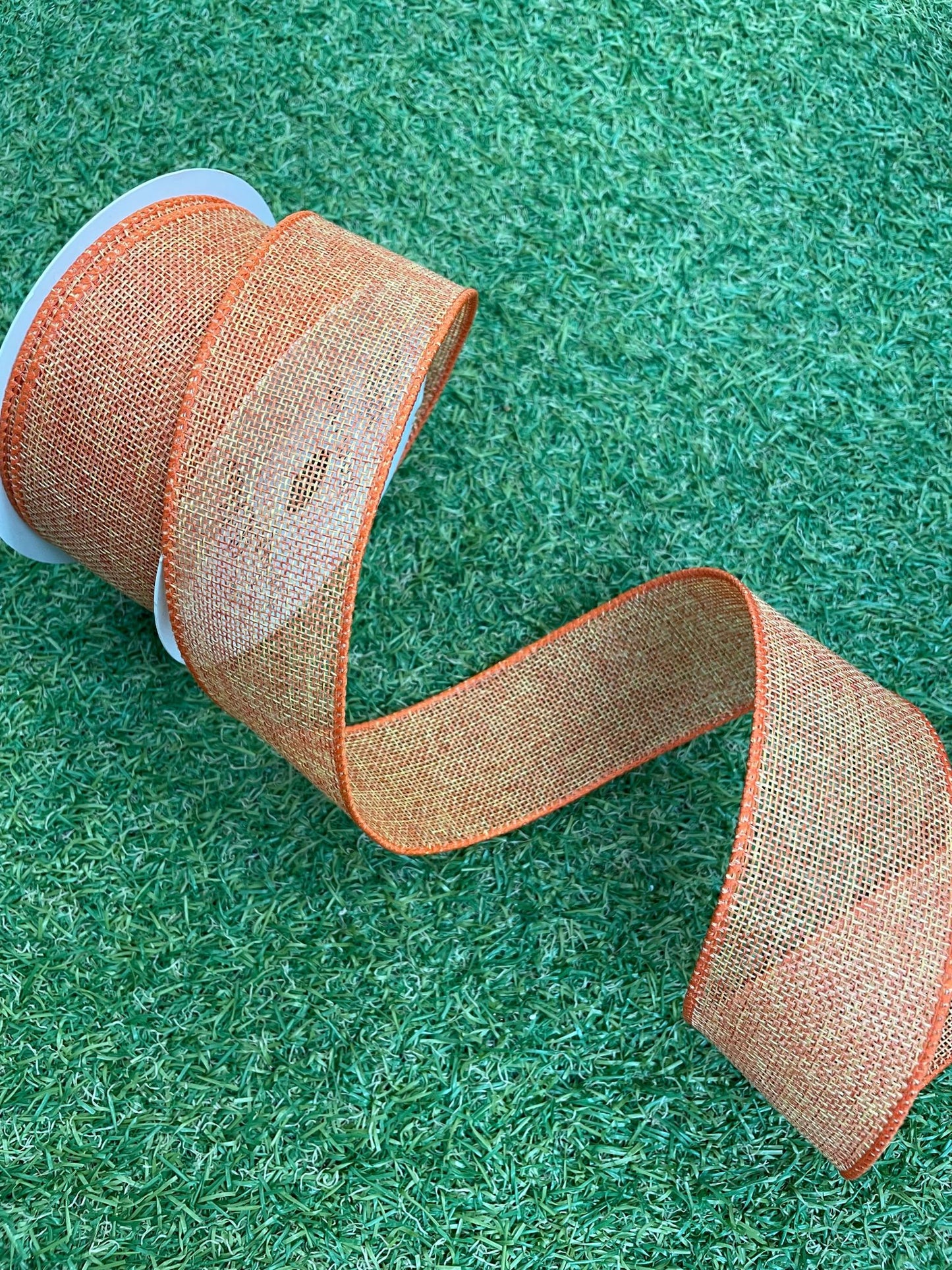 JUTE RIBBON 10METER ORANGE