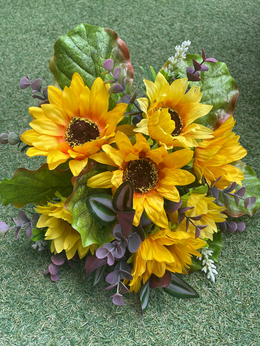 36CM AUTUMN SUNFLOWER BUNCH