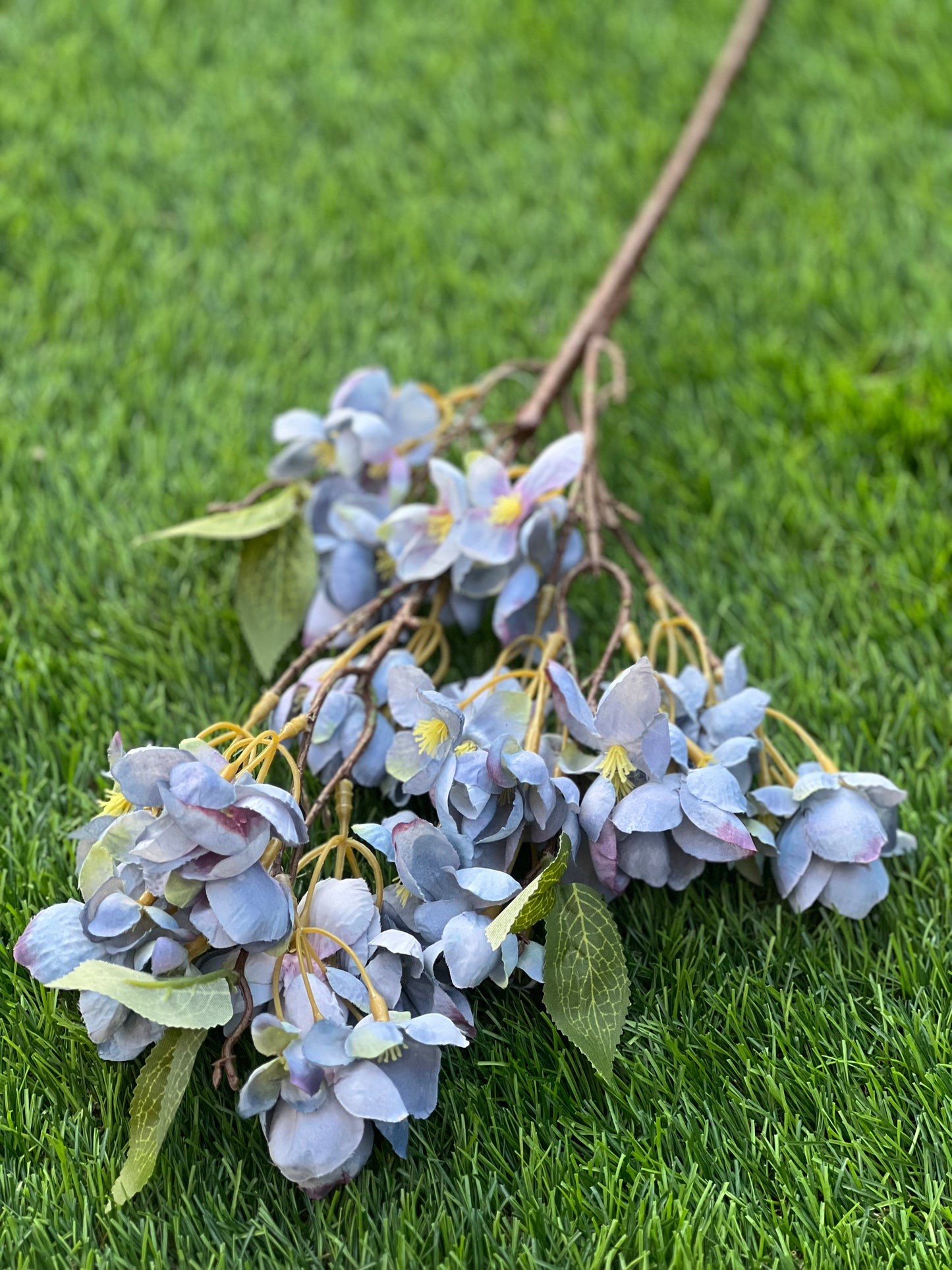 64cm ORCHARD BLOSSOM BRANCH BLUE