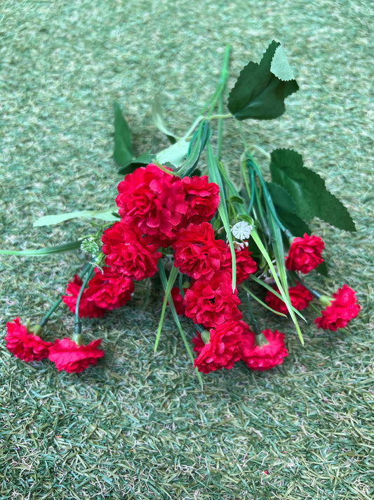 BABY CARNATION BUNCH RED