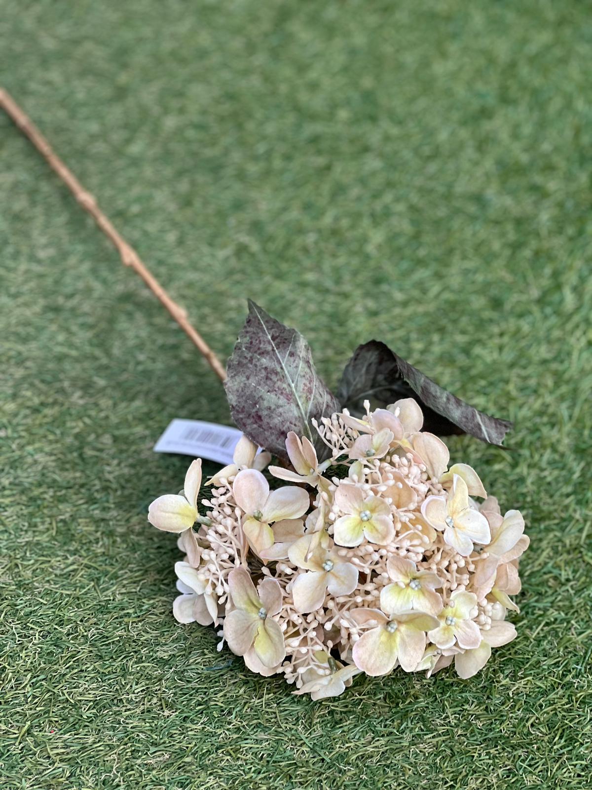 52CM DELUXE LARGE BERRY HYDRANGEA IVORY