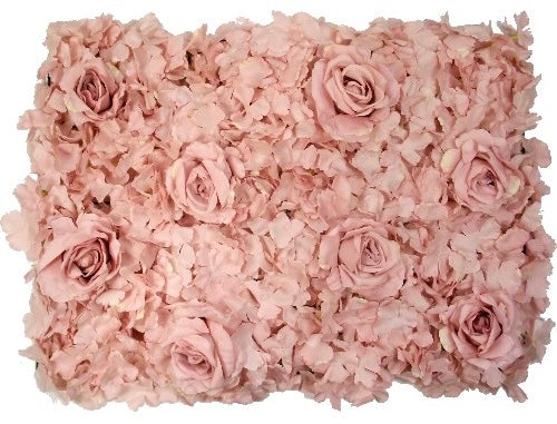 60x40cm DELUXE HYDRANGEA FLOWER PANEL VINTAGE PINK