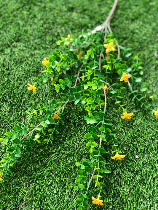 60cm TRAILING FLOWER BUSH YELLOW