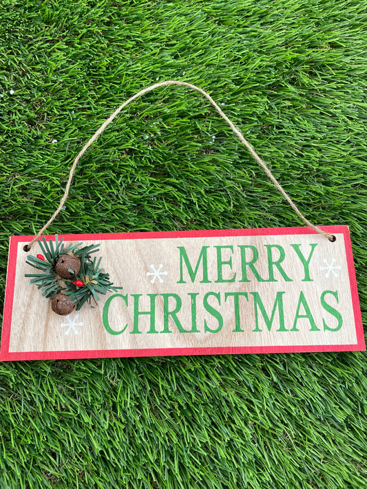 SPRUCE MERRY CHRISTMAS SIGN