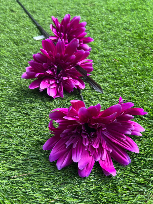 GIANT PINK  3 STEM GERBERA